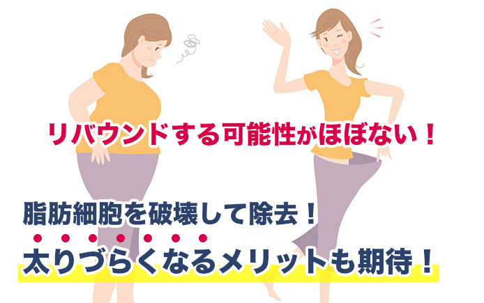 リバウンドしにくくなる